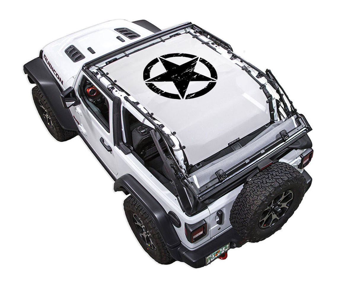 Oscar Mike Distressed_Full-Shade (Extra Long)_White