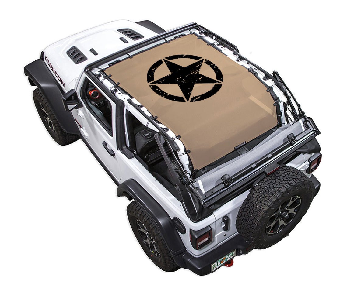 Oscar Mike Distressed_Full-Shade (Extra Long)_Tan