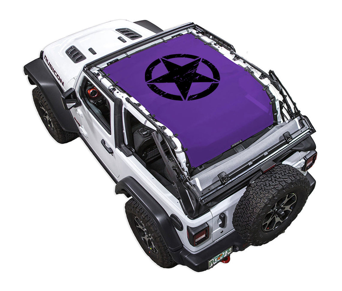 Oscar Mike Distressed_Full-Shade (Extra Long)_Purple