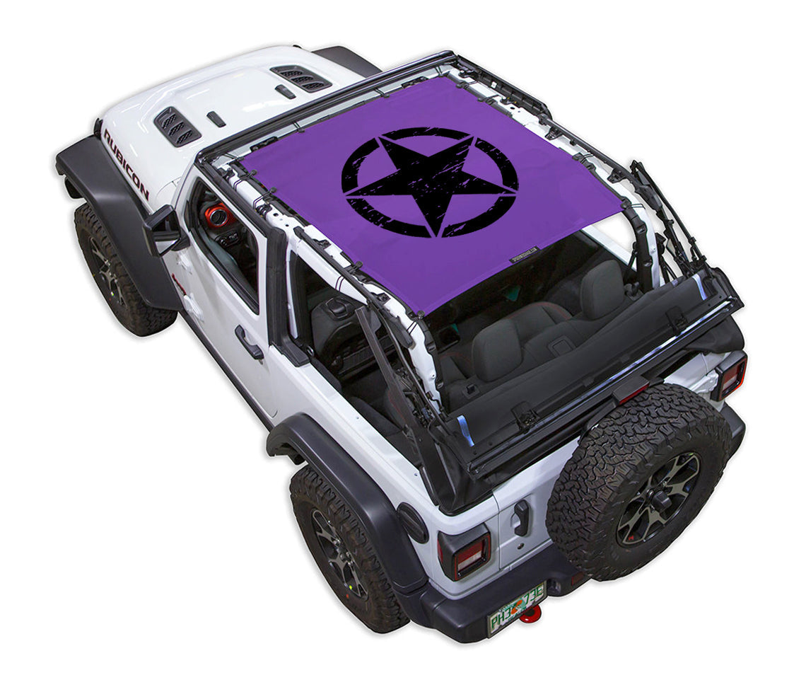 Distressed / Full-Shade (Front-to-Rear) / Purple
