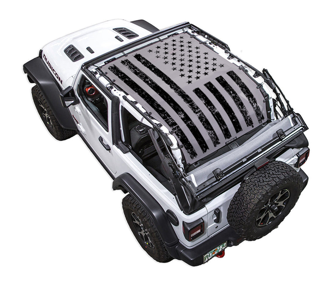 Distressed Tactical Flag_Full-Shade (Extra Long)_Grey