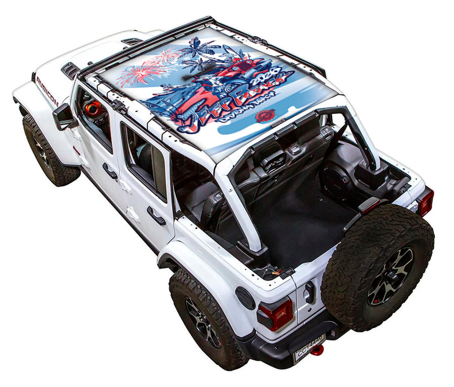 LIMITED EDITION - JEEP BEACH 2026 Jeep Wrangler JLU 4-Door Shade Top (2018-2026)