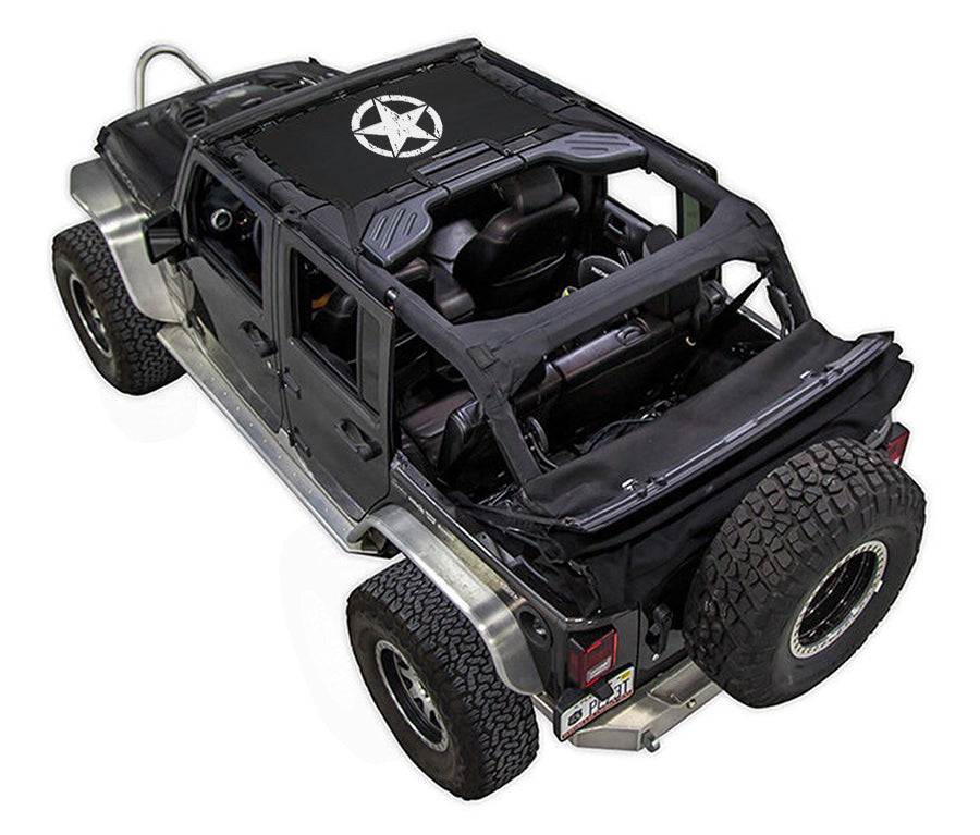 Distressed / Half-Shade (Front Only) / Black