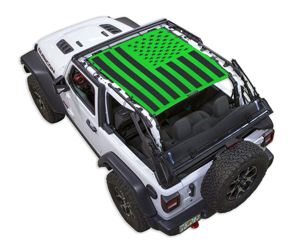 Solid / Full-Shade (Front-to-Rear) / Green