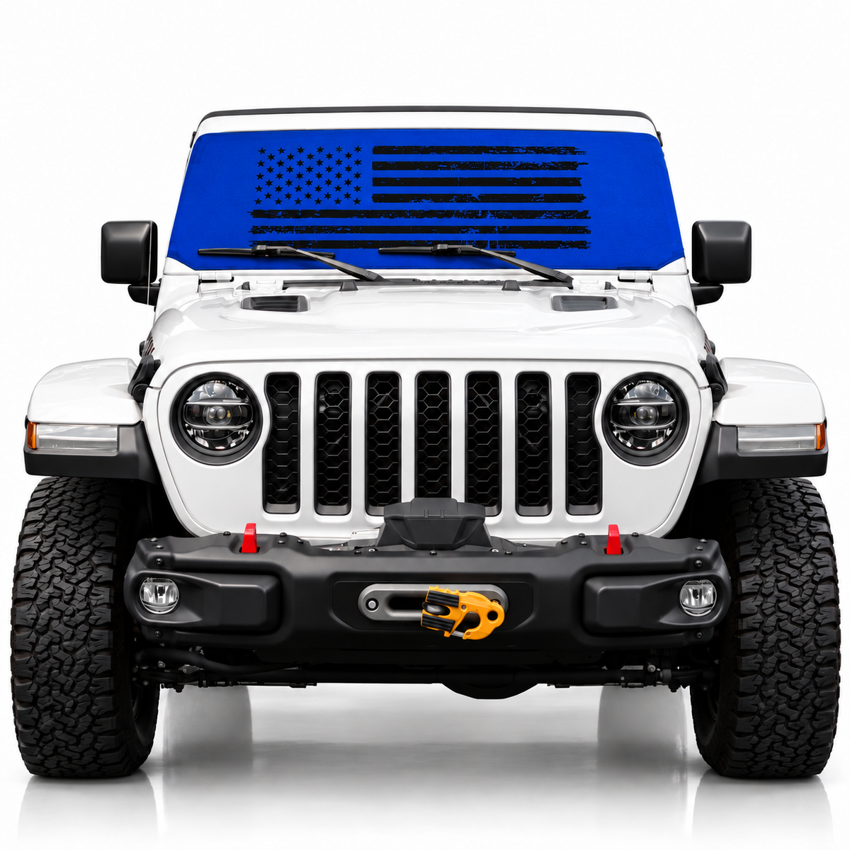 Jeep Distressed Tactical Flag Blue