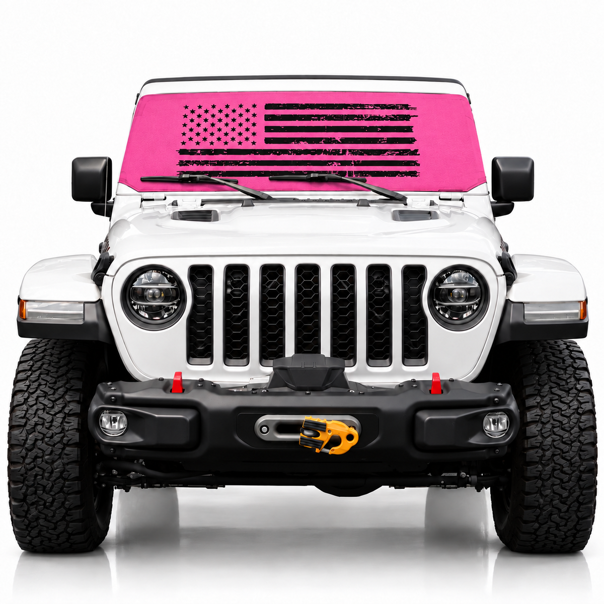 Jeep Distressed Tactical Flag Pink