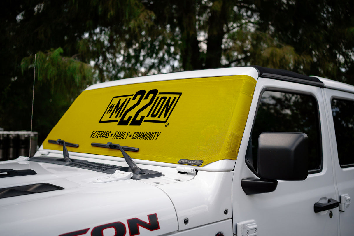 Mission 22 x SPIDERWEBSHADE Jeep Wrangler and Jeep Gladiator Solar Shield (2007-2026)