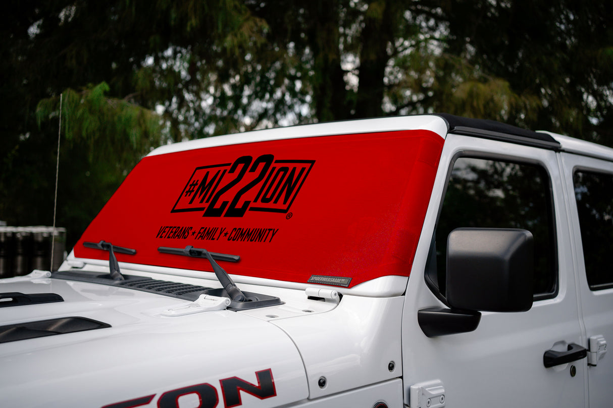 Mission 22 x SPIDERWEBSHADE Jeep Wrangler and Jeep Gladiator Solar Shield (2007-2026)