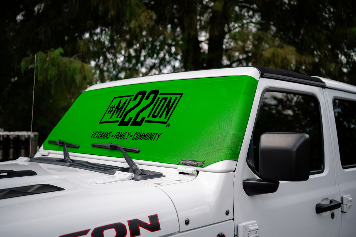 Mission 22 x SPIDERWEBSHADE Jeep Wrangler and Jeep Gladiator Solar Shield (2007-2026)