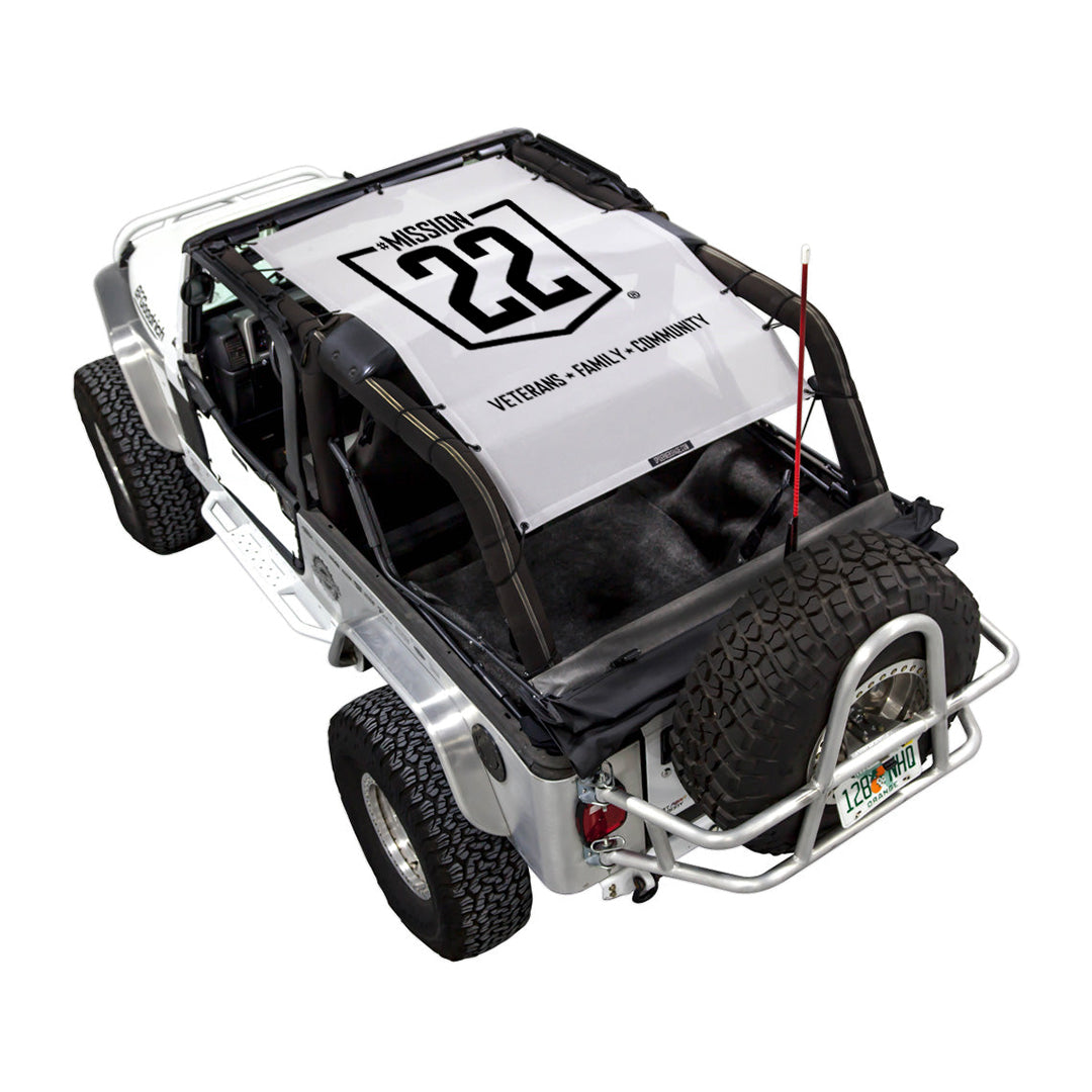 Mission 22 x SPIDERWEBSHADE Jeep Wrangler LJ Shade Top (2004-2006)