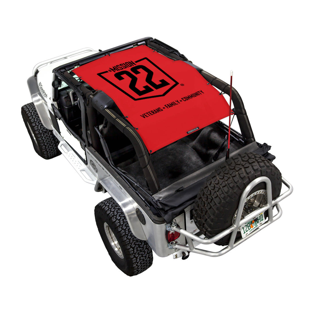 Mission 22 x SPIDERWEBSHADE Jeep Wrangler LJ Shade Top (2004-2006)