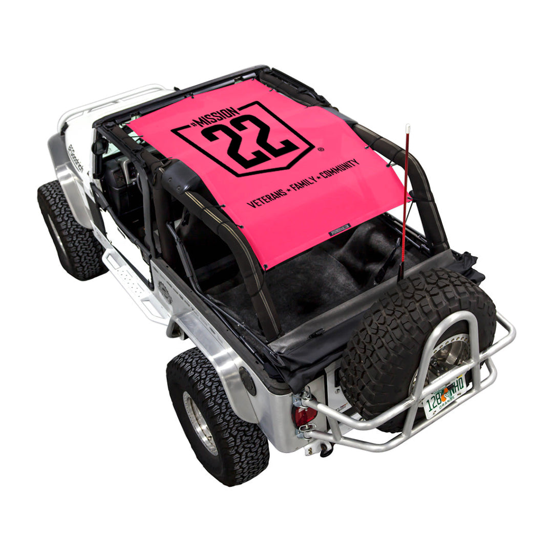 Mission 22 x SPIDERWEBSHADE Jeep Wrangler LJ Shade Top (2004-2006)