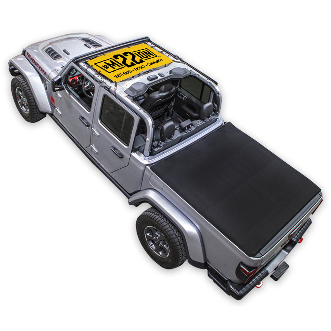 Mission 22 x SPIDERWEBSHADE Jeep Gladiator JT Shade Top (2019-2026)