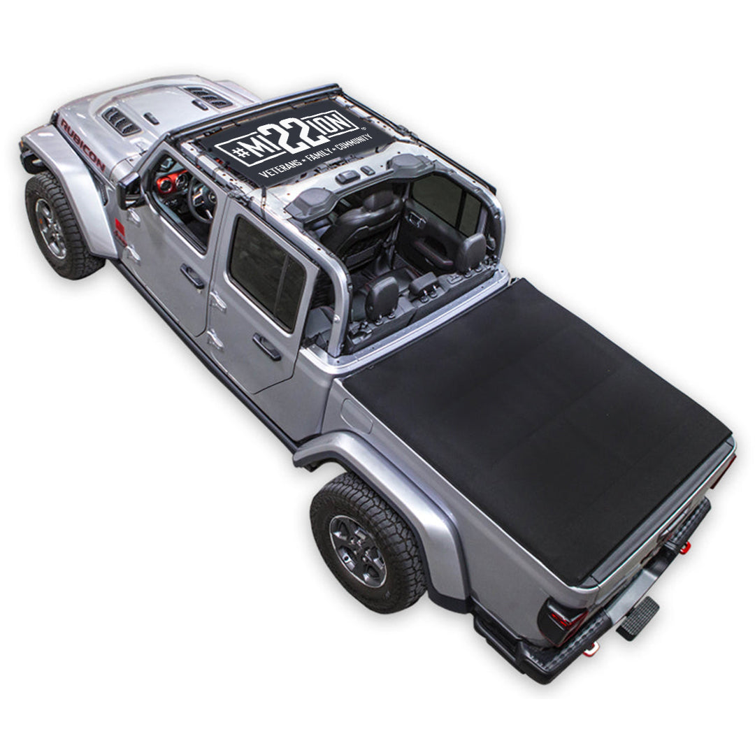 Mission 22 x SPIDERWEBSHADE Jeep Gladiator JT Shade Top (2019-2026)