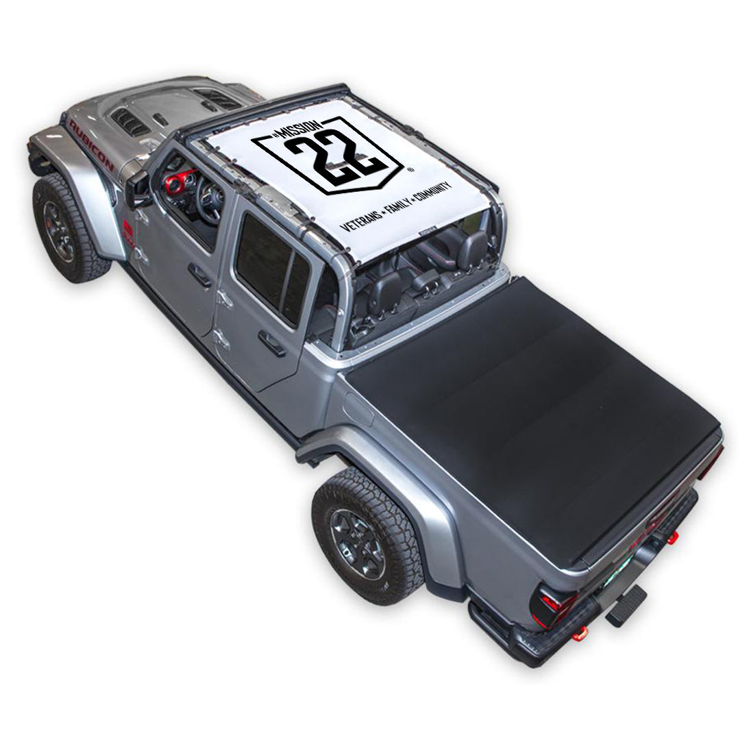 Mission 22 x SPIDERWEBSHADE Jeep Gladiator JT Shade Top (2019-2026)