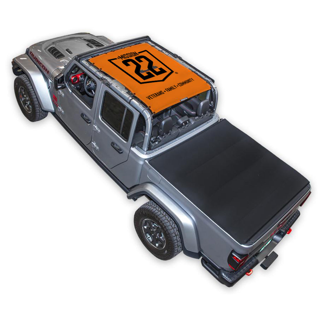 Mission 22 x SPIDERWEBSHADE Jeep Gladiator JT Shade Top (2019-2026)