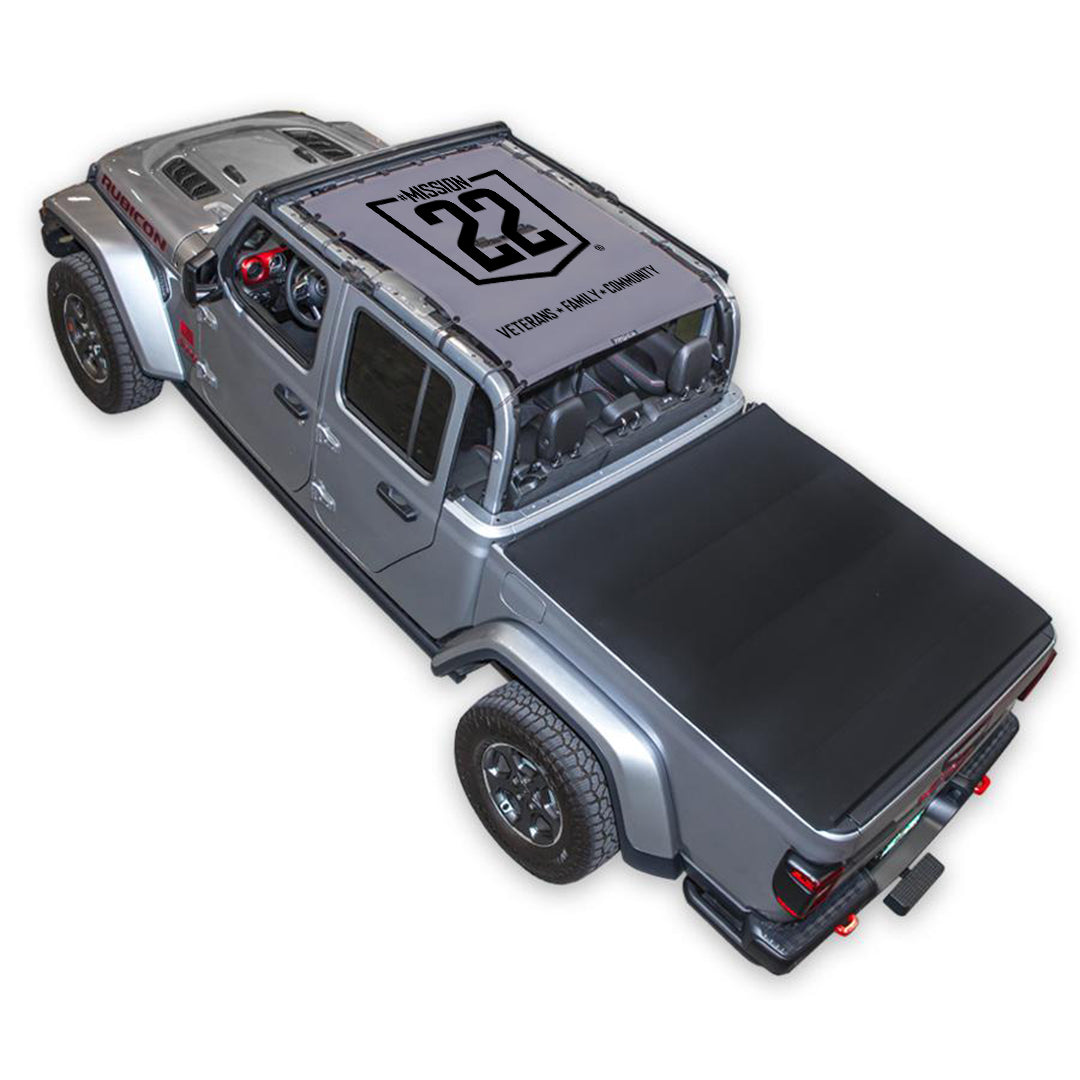 Mission 22 x SPIDERWEBSHADE Jeep Gladiator JT Shade Top (2019-2026)
