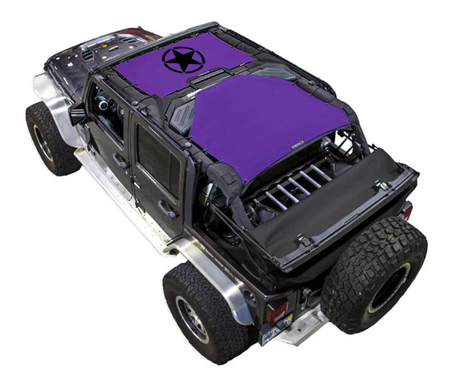 Solid / 2-Piece (Front and Rear) / Purple