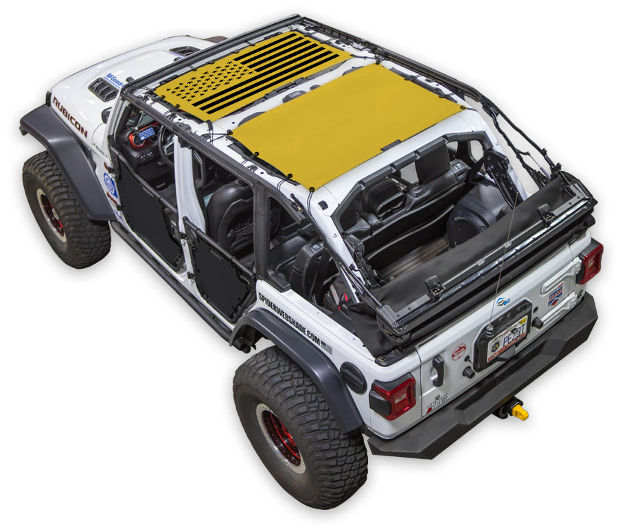 Solid Tactical Flag_2-Piece (Front and Rear)_Yellow