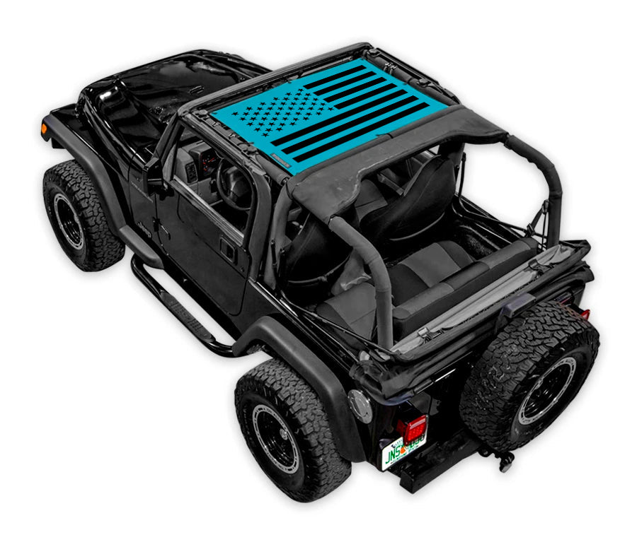 Solid Tactical Flag_Half-Shade (Front Only)_Teal