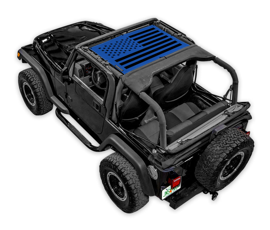 Solid Tactical Flag_Half-Shade (Front Only)_Blue