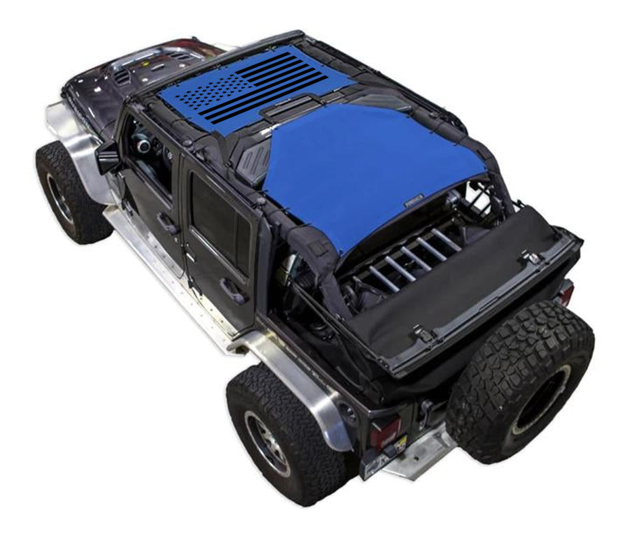 Solid Tactical Flag_2-Piece (Front and Rear)_Blue