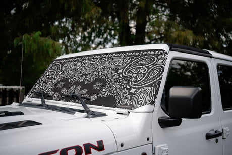 Jeep Wrangler and Jeep Gladiator Stock Printed Solar Shield (2007-2026)