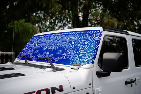 Jeep Wrangler and Jeep Gladiator Stock Printed Solar Shield (2007-2026)