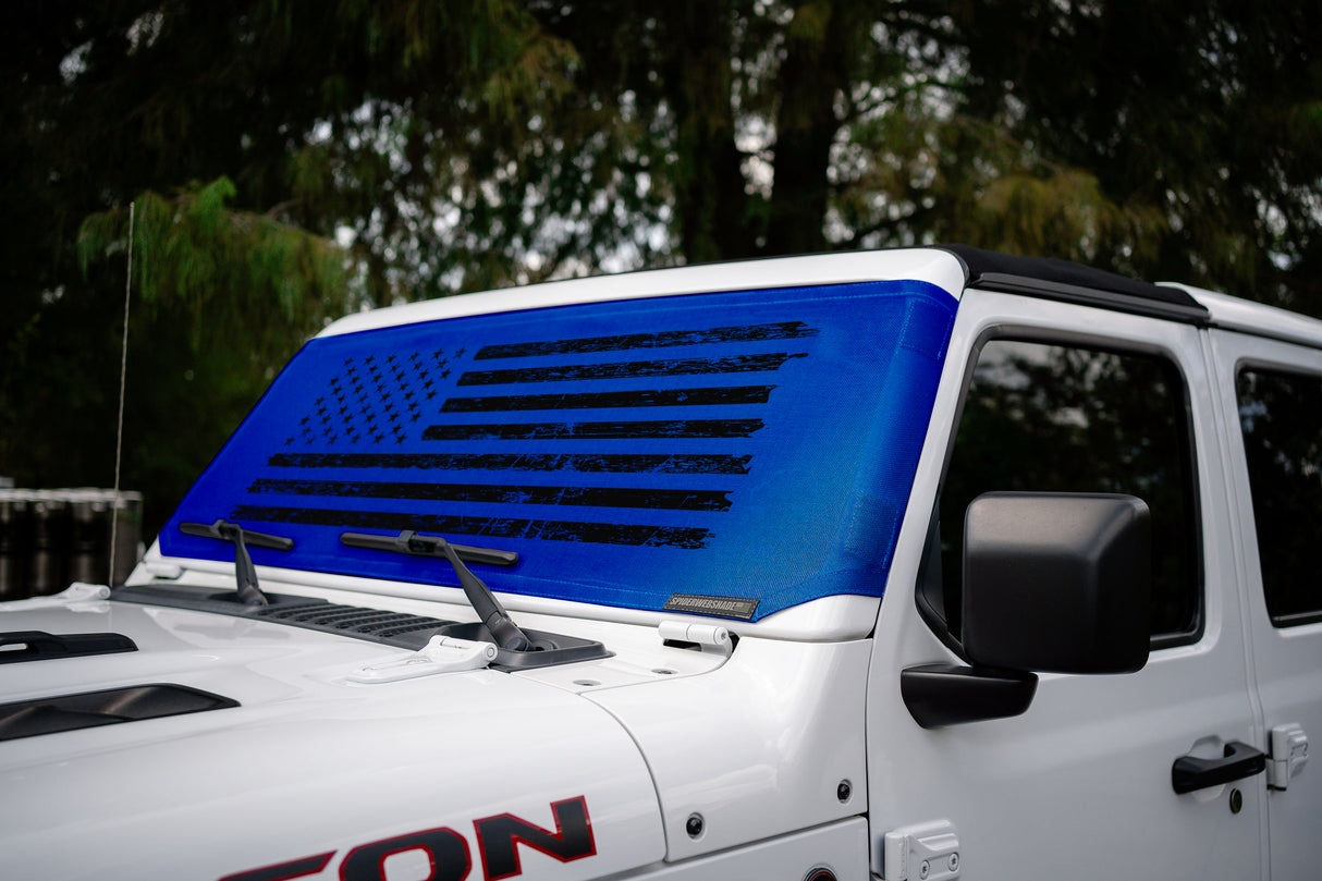 Jeep Wrangler (JL, JT, JK) and Jeep Gladiator Stock Printed Solar Shield (2007-2026)