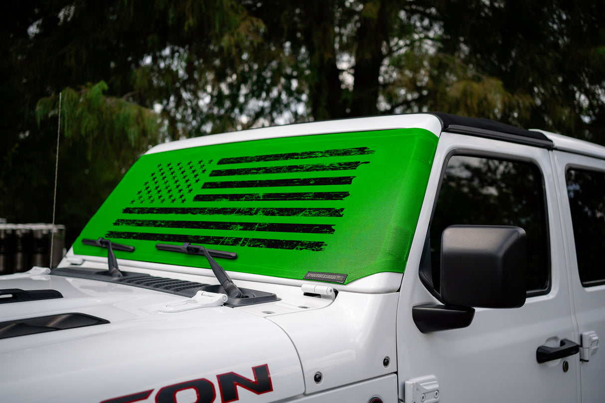 Jeep Wrangler (JL, JT, JK) and Jeep Gladiator Stock Printed Solar Shield (2007-2026)