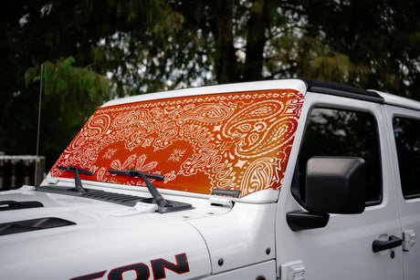 Jeep Wrangler and Jeep Gladiator Stock Printed Solar Shield (2007-2026)