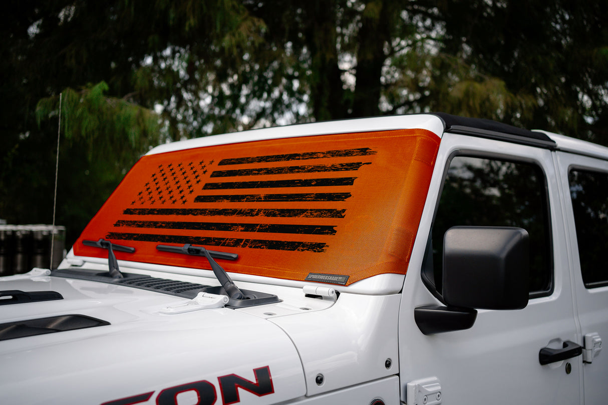 Jeep Wrangler (JL, JT, JK) and Jeep Gladiator Stock Printed Solar Shield (2007-2026)