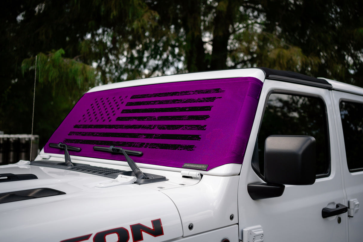 Jeep Wrangler (JL, JT, JK) and Jeep Gladiator Stock Printed Solar Shield (2007-2026)