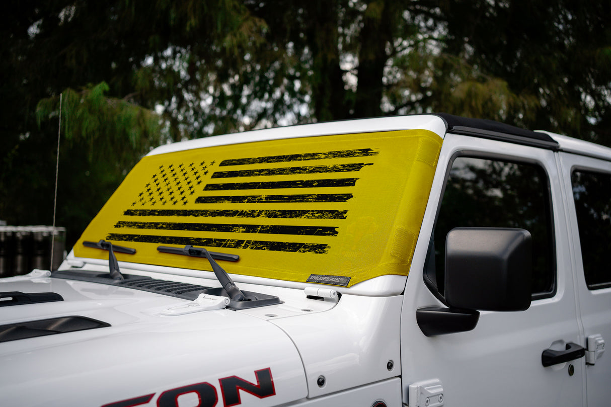 Jeep Wrangler (JL, JT, JK) and Jeep Gladiator Stock Printed Solar Shield (2007-2026)