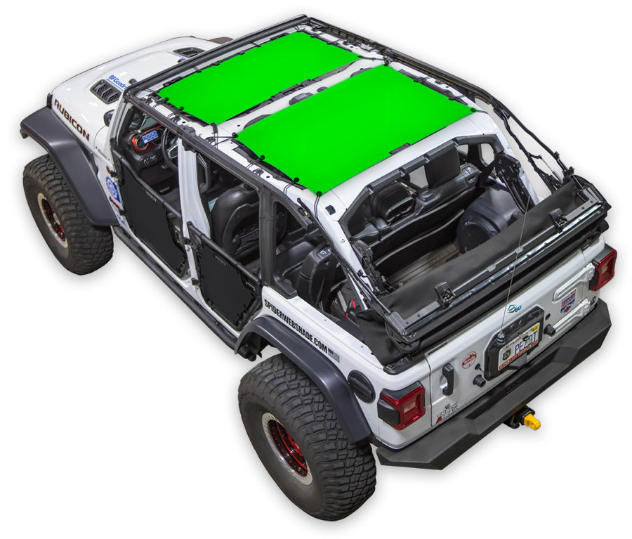 No Design_2-Piece (Front and Rear)_Green