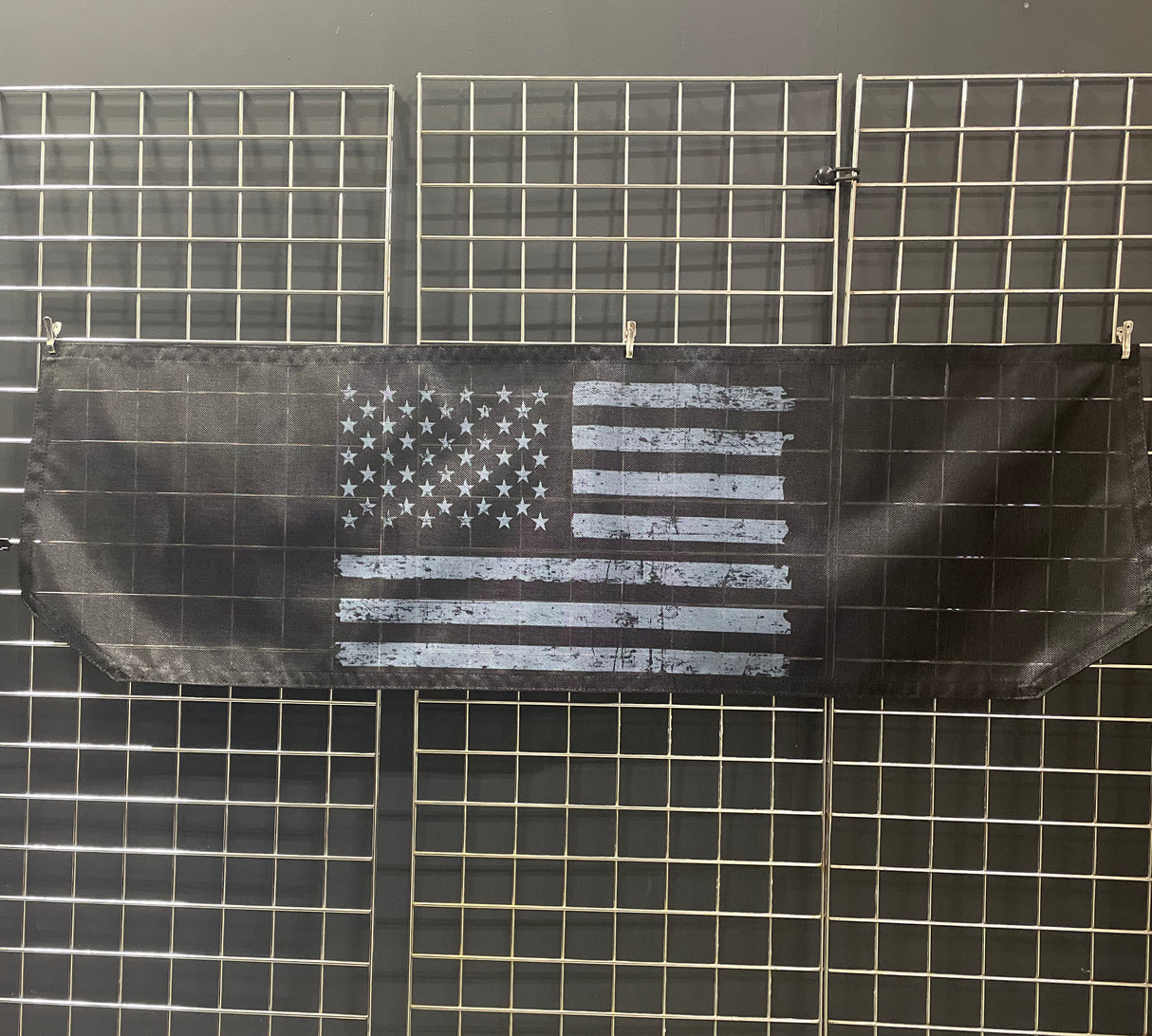 Jeep Wrangler JK, JL, JT Gladiator Solar Shield Black Distressed American Flag