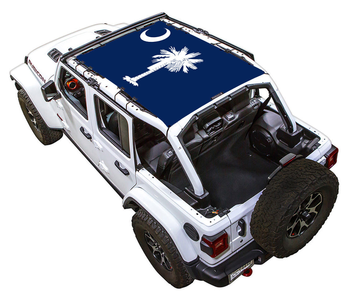South Carolina State Flag Full-Shade – SPIDERWEBSHADE JLU 4-Door sun shade