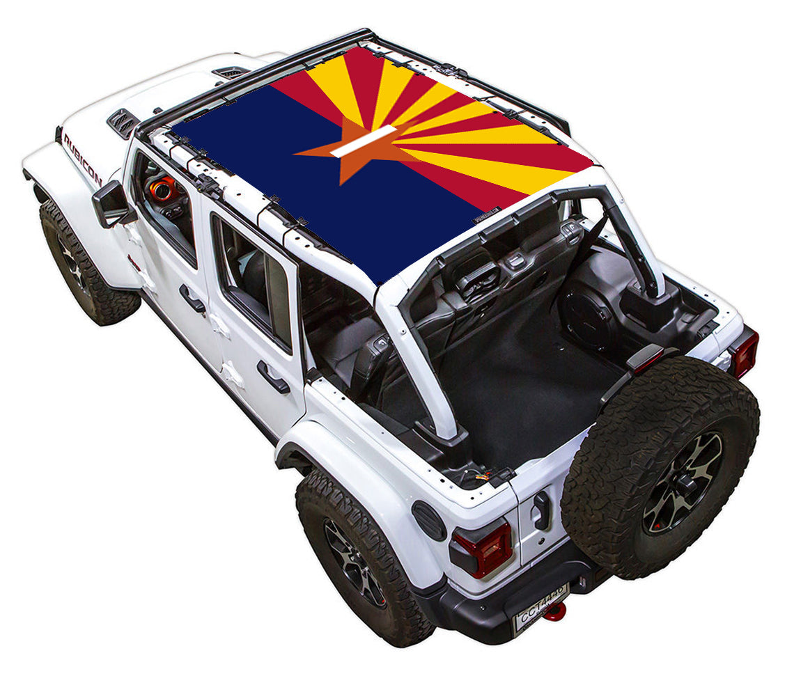 Arizona State Flag Full-Shade – SPIDERWEBSHADE JLU 4-Door sun shade