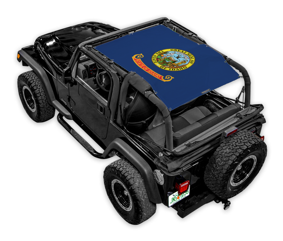 SPIDERWEBSHADE Jeep Wrangler TJ State Flag Idaho 1997–2006