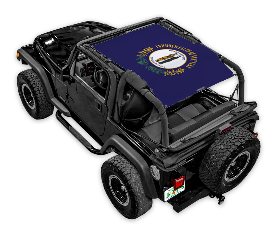 SPIDERWEBSHADE Jeep Wrangler TJ State Flag Kentucky 1997–2006