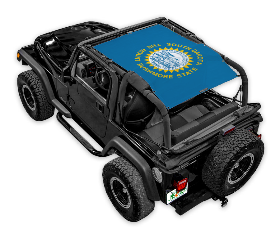 SPIDERWEBSHADE Jeep Wrangler TJ State Flag South Dakota 1997–2006