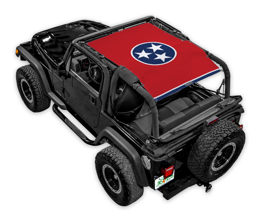 SPIDERWEBSHADE Jeep Wrangler TJ State Flag Tennessee 1997–2006