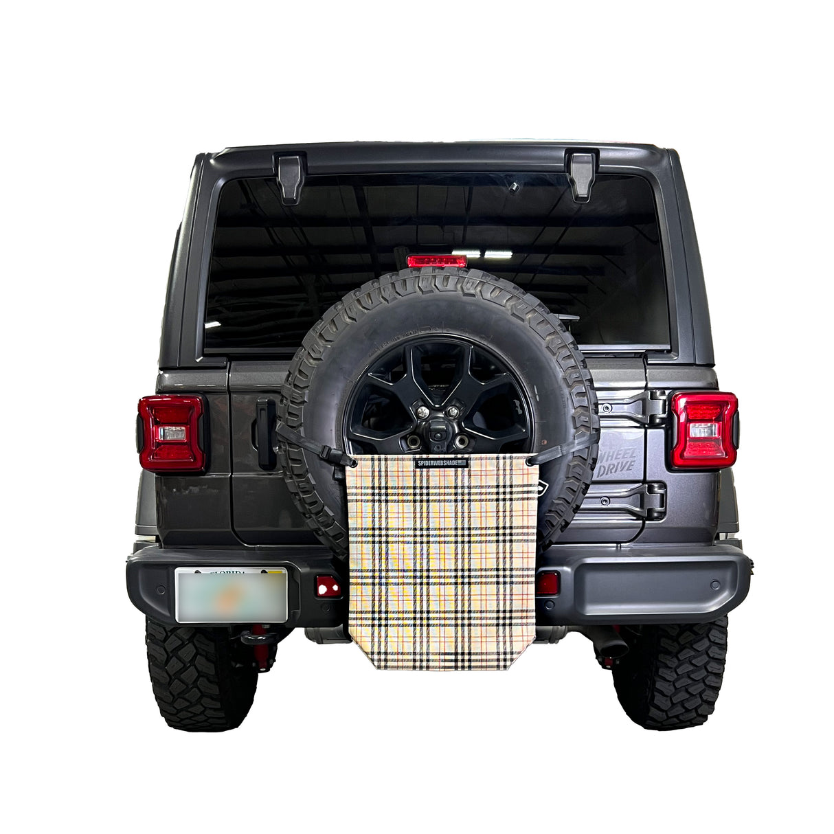 Tan Plaid Print Bundle, Beach Bag, Seatbelt Silencers, and GrabBag