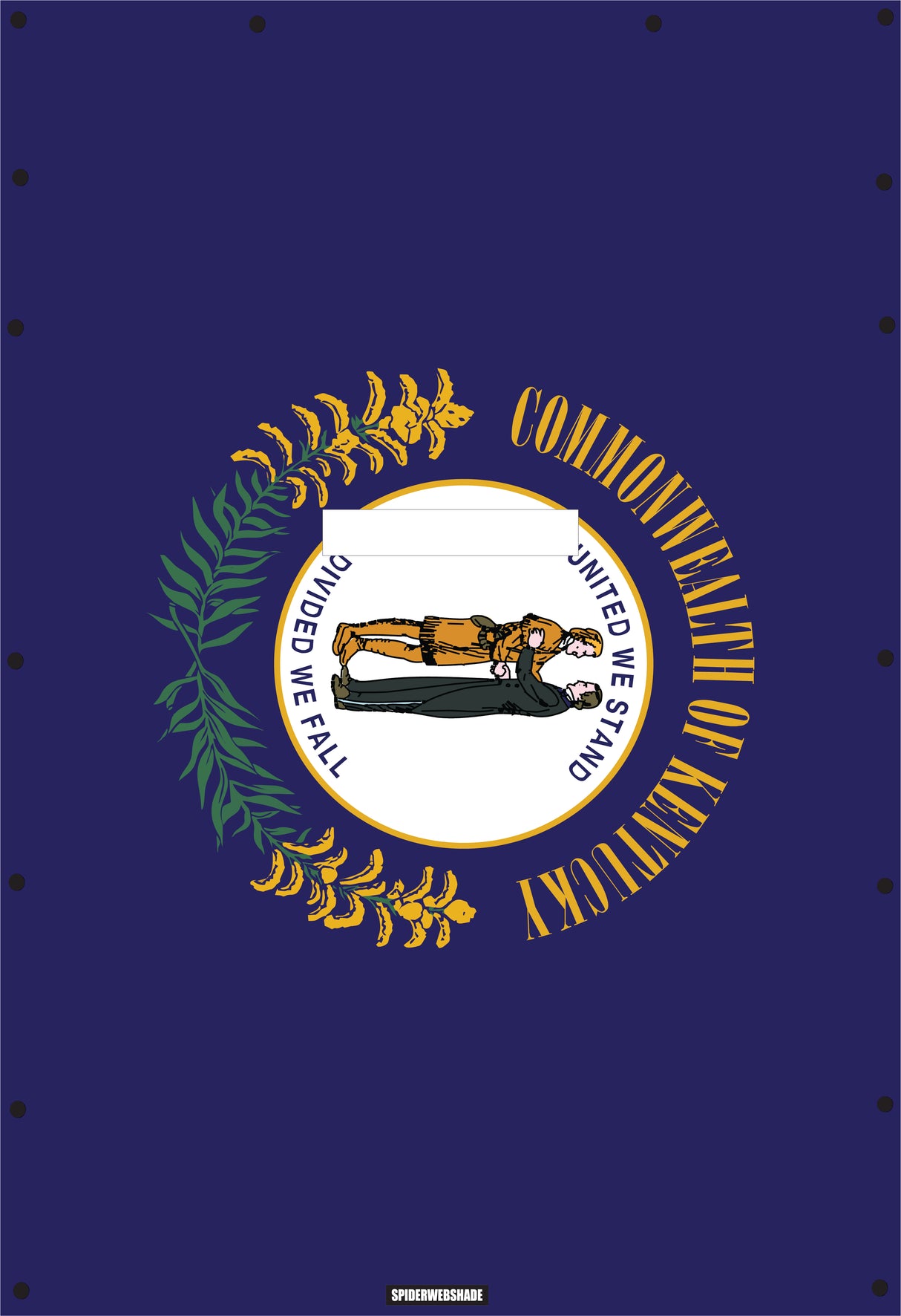 JL4D Printed Kentucky flag SPIDERWEBSHADE shadetop design