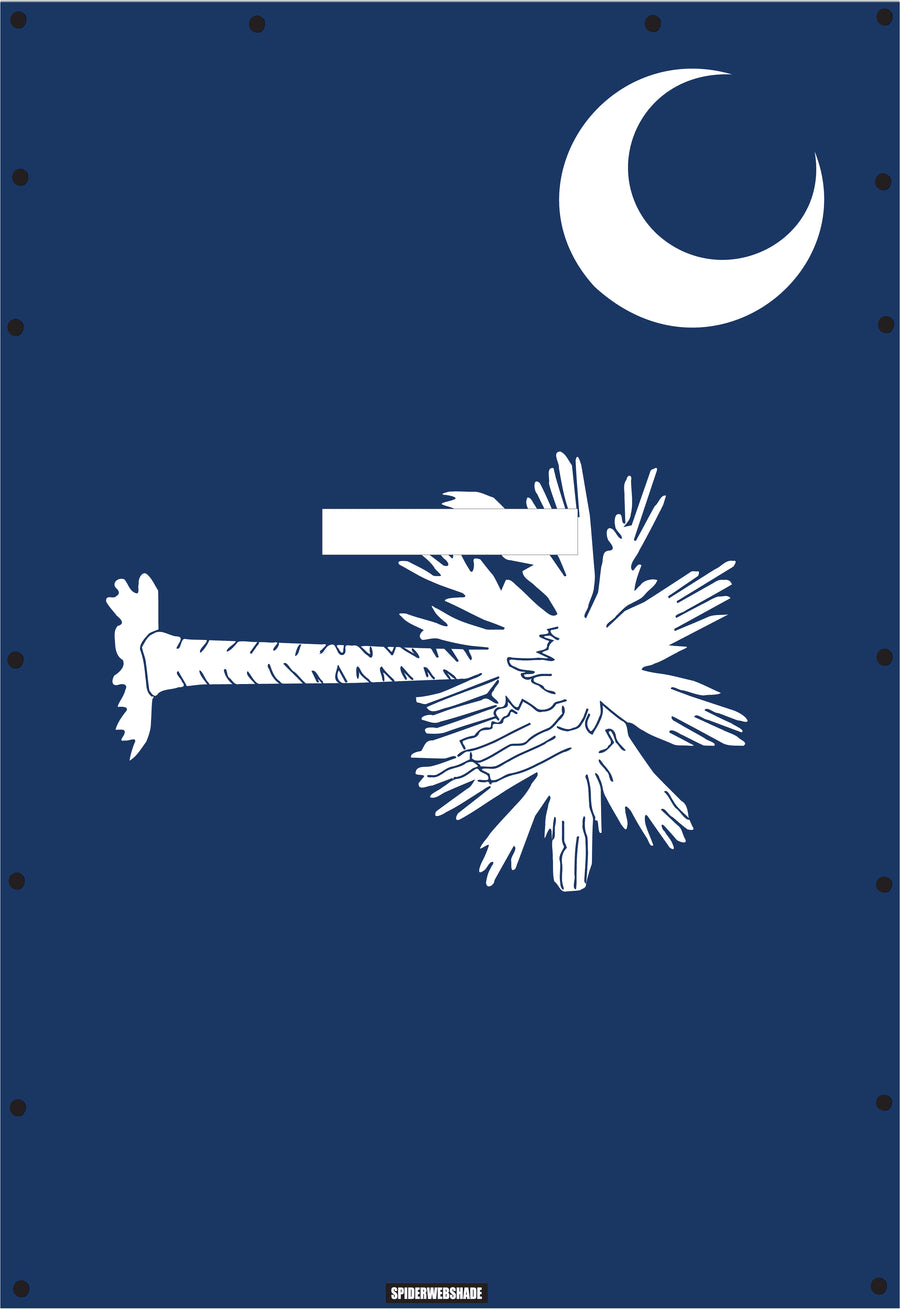 JL4D Printed South Carolina flag SPIDERWEBSHADE shadetop design