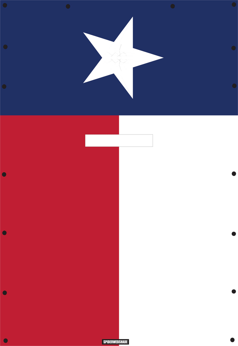 JL4D Printed Texas flag SPIDERWEBSHADE shadetop design