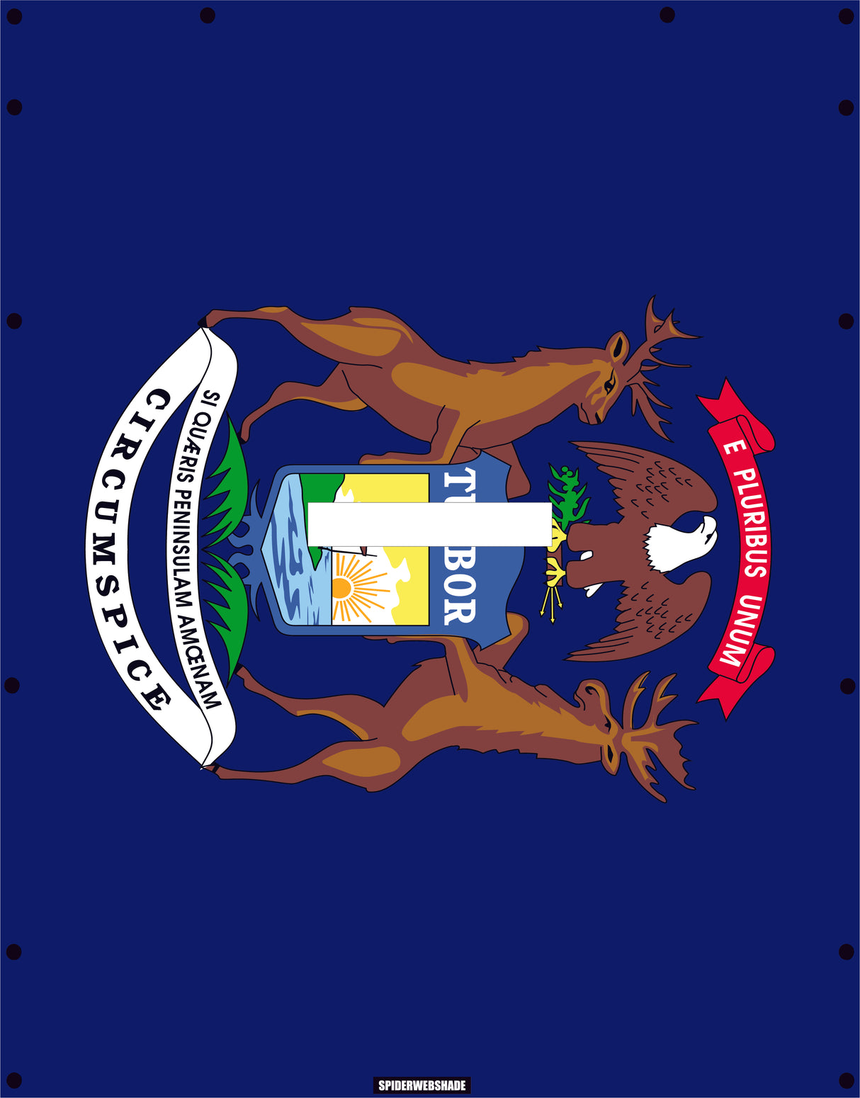 GLADIATOR JT4D Printed Michigan flag shadetop design