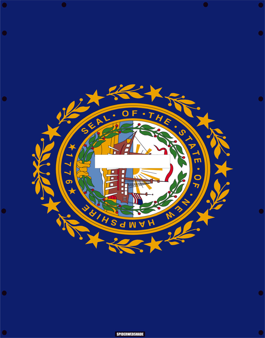 GLADIATOR JT4D Printed New Hampshire flag shadetop design