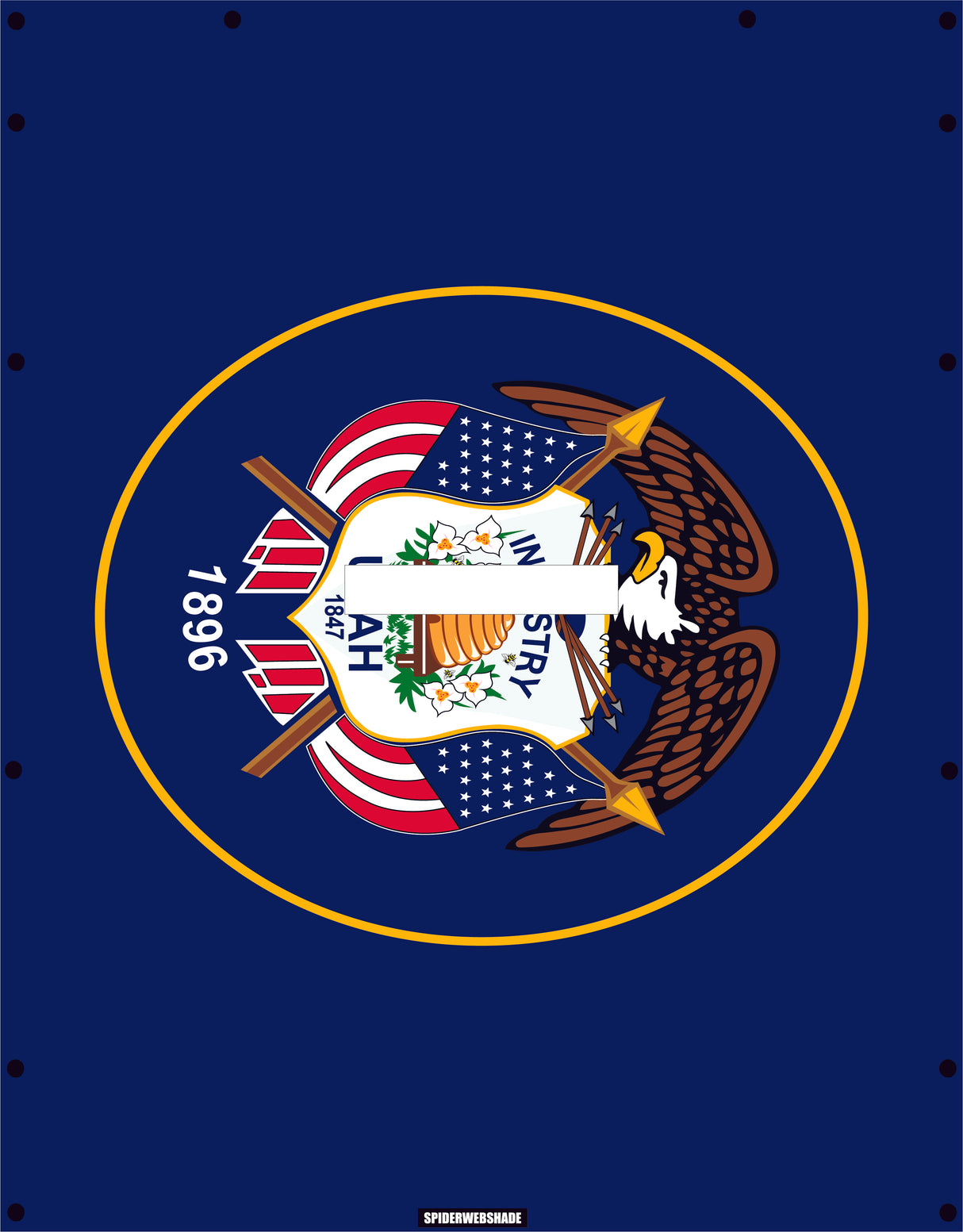 GLADIATOR JT4D Printed Utah flag shadetop design