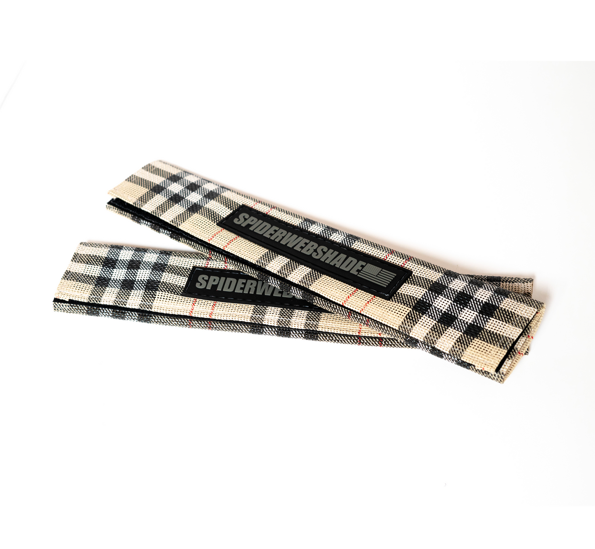 Tan Plaid Print Bundle, Beach Bag, Seatbelt Silencers, and GrabBag